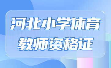 河北小学体育教师资格证